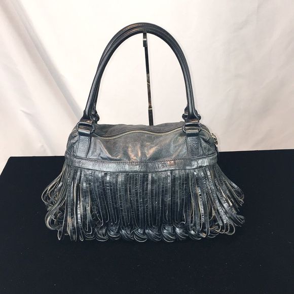 Katherine Kwei Black Woven Leather Bag - Picture 1 of 11